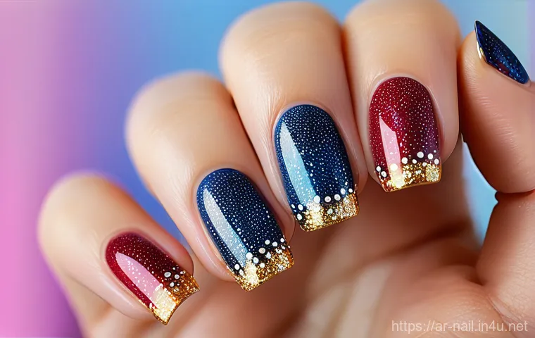 네일 도트 디자인 초보자 팁 - **"A close-up, elegant shot of a woman's hands delicately performing nail art. One hand is holding a...