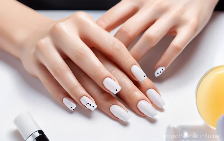 네일 도트 디자인 초보자 팁 - **"A vibrant and celebratory close-up image of a woman's hands showcasing stunning, intricate dot na...