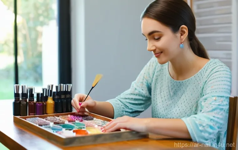 네일아트용 도트펜 사용법 - Prompt 1: "The Joy of Effortless Nail Art Creation"**